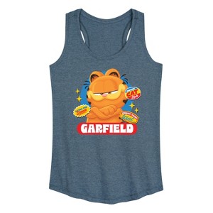Women's - Garfield - Garfield Stickers Graphic Racerback Tank - 1 of 4