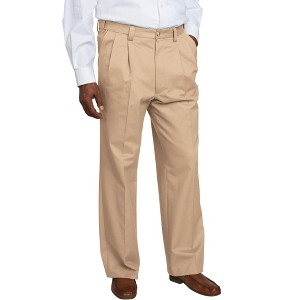 KingSize Men's Big & Tall Relaxed Fit Wrinkle-Free Expandable Waist Pleated Pants - 1 of 4