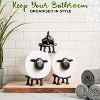 Attop Bathroom Decor, Funny Toilet Paper Holder Bathroom Set - Hilarious Tissue Paper Roll - Set of 3, Cute. - 3 of 4