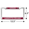 Lafayette College Mascot Full Size Standard License Plate Metal Frame - 4 of 4