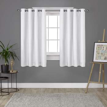 London Thermal Textured Linen Grommet Top Blackout Window Curtain Panel - Exclusive Home™