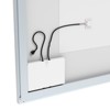 Munora 32x40 Inch LED Bathroom Vanity Mirror, Wall Mounted Smart Mirror with Anti-Fog, Adjustable White/Warm/Natural Lighting, Silver Aluminum Frame - 4 of 4