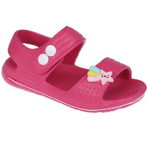 FOAMWALK Toddler Girl's EVA Sandals with Charm Detail- Comfy Sandals for Toddler - 1 of 4