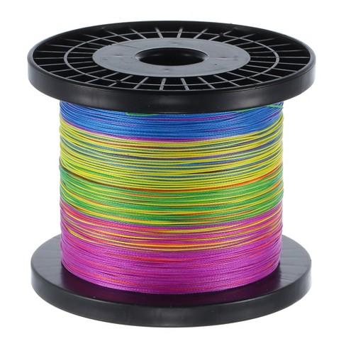 Unique Bargains 8 Strands 81.57lb Abrasion Resistant Zero Stretch Pe Thin  Braided Fishing Line 549yds Multicolor 1pc : Target