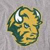 North Dakota State University NDSU Bison Official Distressed Primary Adult T Shirt, Athletic Heather - 2 of 4