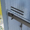 NicBex Shower Door 44-48" Wx74"H Bypass Sliding Shower Door with 5/16" (8mm) Tempered Glass with Reversible Installation - 2 of 4