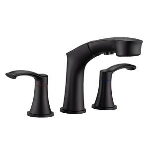 PROOX 8 in. Widespread Double Handle Bathroom Faucet  with Pull Out Sprayer - 1 of 4
