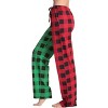 Just Love Womens Buffalo Plaid Knit Jersey Pajama Pants Buffalo Check Cotton PJs - 2 of 3