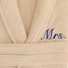 Linum Home Textiles 100% Turkish Cotton Embroidered ''Mrs.'' Terry Bathrobe - 3 of 3