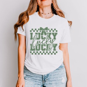 Simply Sage Market Lucky Stacked Coquette Short Sleeve Tee - 1 of 4