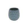 Cheung's Farrier Hexagon Pattern Blue Ceramic Pot - Medium - 3 of 3
