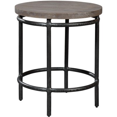 Hekman 24505 Round End Table Grey Sedona.