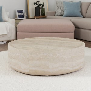31.49" Fiberglass MARS Round Coffee Table - 1 of 4