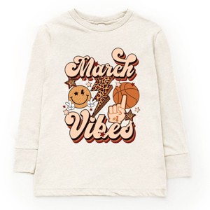 The Juniper Shop March Vibes Basketball Cheetah Youth Long Sleeve Tee - 1 of 4