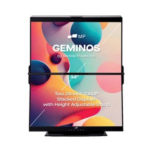 Mobile Pixels Geminos™ 1080p 24-In. Dual-Screen Desktop Monitor - 1 of 4