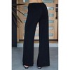 Women's Italian Viscose Knit Flared Pants - Milio Milano - 2 of 4