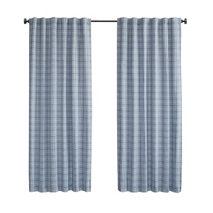 Gracie Mills Brianna Plaid Curtain Panel with Fleece Lining - 1 of 4