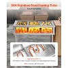 VEVOR 3-Pan Commercial Food Warmer,Electric Steam Table with Independent Temperature Control,450Wx3 Stainless Steel Buffet Catering Food Warmer,Silver - 3 of 4