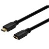 Monoprice Premium High Speed HDMI Cable - 3 Feet - Black | 24AWG,4K @ 24Hz, 10.2Gbps, CL2 Male to Female Extension - Commercial Series - 3 of 4