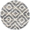 Unique Loom    Hygge Shag Diamond Area Rug - 2 of 4