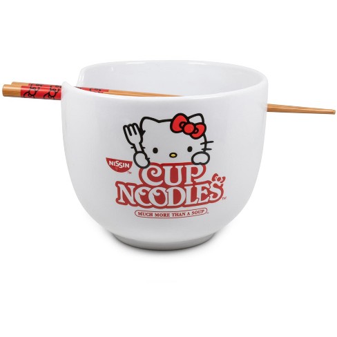 Sanrio Hello Kitty x Nissin Cup Noodles Soup Mug With Spoon | Holds 24  Ounces