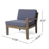 Sapphtopaz 5-Piece Outdoor Patio Sofa Set, Wood Outdoor Sofa with Cushions, L Shape Patio Sofa Set, Slat Panel 3-Seater Sectional Sofa with Ottoman - 4 of 4