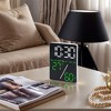 REGALWOVEN Digital Dimmable USB Charger Corded Electric Alarm Clock 3.5"Lx 1.0"Wx 4.7"H 1 Pc - 2 of 4