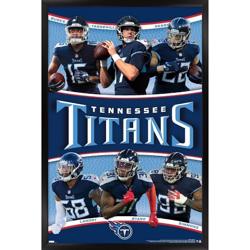 Trends International Nfl Tennessee Titans - Team 22 Framed Wall Poster  Prints Black Framed Version 14.725' X 22.375' : Target