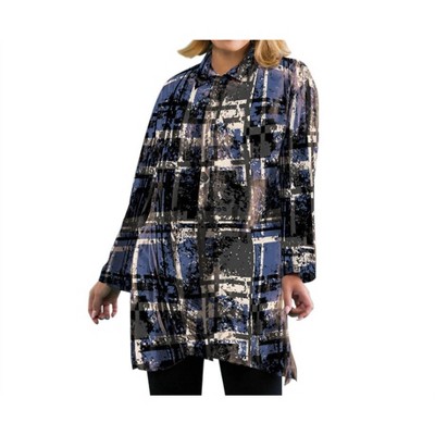 Women's Brynlee Button-Up Tunic - Plus - On The Plus Side