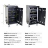 Laptop Cart, Laptop Rolling Cart With Lock & Key, 2 Locking Casters, Cable Management Strip, Fast Charging & Secure Storage Mobile Charging Cart - 2 of 4