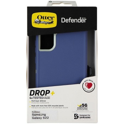 OtterBox Defender Series Case and Holster for Samsung Galaxy S22 - Fort Blue