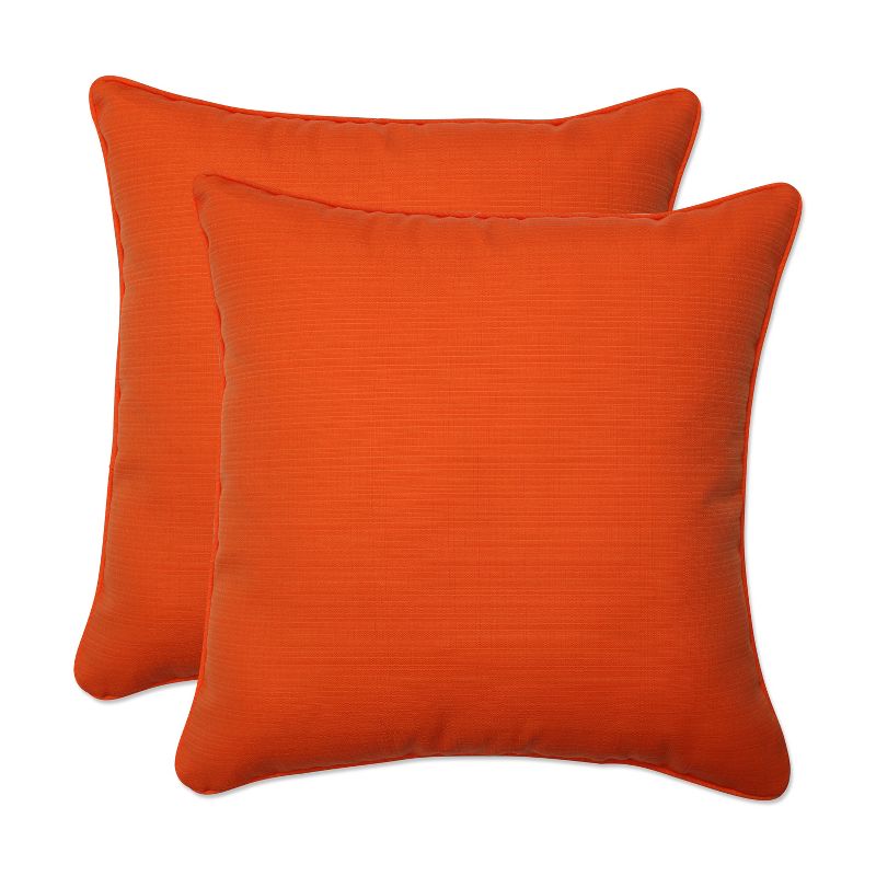 18.5"x18.5" Fresco 2pc Square Outdoor Throw Pillows - Pillow Perfect, 1 of 8