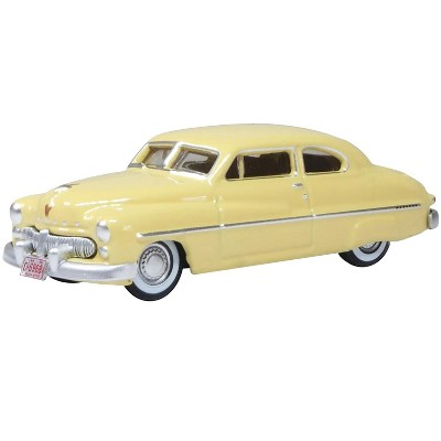 1949 Mercury 8 Coupe Calabash Yellow 1/87 (HO) Diecast Model Car Oxford Diecast