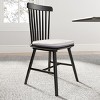 Set of 2 Modern Dining Chairs with Cushioned Seat and High Backrest, Wood Chairs for Dining Room, Kitchen or Home Office – The Pop Home - 2 of 4