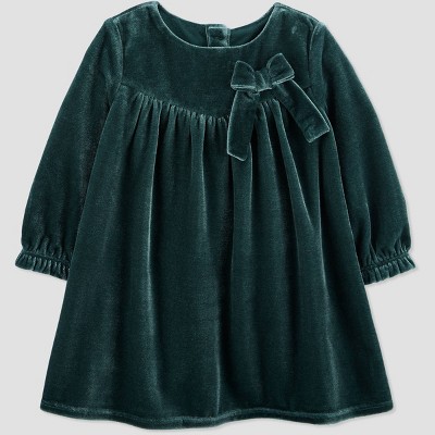 TargetBaby Girls' Velvet Dress - Just One You® made by carter's Emerald Green