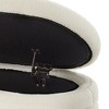 Kumasinova Teddy Fabric Storage Ottoman Bench, Oval Ottoman with Storage, Versatile Entryway Bench & Foot Stool, Bed Bench with Soft Cushioned Lid - 2 of 4