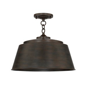 Capital Lighting Tybee 1 - Light Semi-Flush Mount in  Nordic Grey - 1 of 4