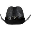 grinderPUNCH Western Outback Cowboy Hat Men's Women's Style Classic Straw Western Cowgirl Hat - 3 of 4