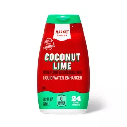 Coconut Lime Liquid Water Enhancer Drops - 1.62 fl oz - Market Pantry™