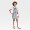 Girls' Denim Skirtall - Cat & Jack™ Gray Wash - 3 of 3