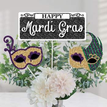 Big Dot of Happiness Mardi Gras - Masquerade Party Decorations - Mardi Gras  - Outdoor Letter Banner