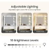 WAYES Makeup Vanity Set with Lighted Mirror, Charging Station, and Storage Stool - 3-Foot Vanity Desk for Bedroom, White - 4 of 4