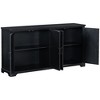 CAVINAS American Country Style Sideboard Cabinet with Unique Design Doors,Wooden Buffet Cabinet with Storage for Kitchen,Dining Room - 3 of 4
