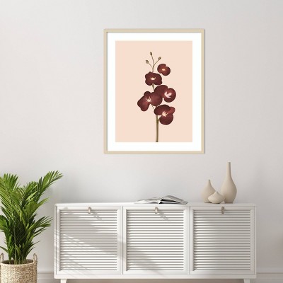 Pastel Flowers IV Svelte Natural Framed Graphic Art Print