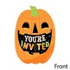 Big Dot of Happiness Jack-O'-Lantern Halloween - Shaped Fill-In Invitations - Kids Halloween Party Invitation Cards with Envelopes - Set of 12 - 3 of 4