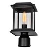 CWI Lighting,Blackbridge 1 Light Outdoor Black Lantern Head - 4 of 4