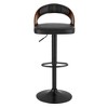 VECELO Swivel Bar Stools Height Adjustable Wooden Barstools, Set of 2 Seats - 4 of 4