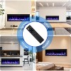 50in Fireplace Insert, 750W/1500W Recessed or Wall Mounted Heater, Adjustable Flame Color Brightness, 9H Timer for Living Room, Office, Bedroom - 4 of 4