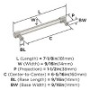 Amerock Farewind Pull for Cabinets, Drawers, and Furniture - 3 of 4