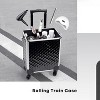 Rolling Makeup Case, 4-in-1 Cosmetology Case on Wheels, Nail Tech Cart for Trave - 4 of 4
